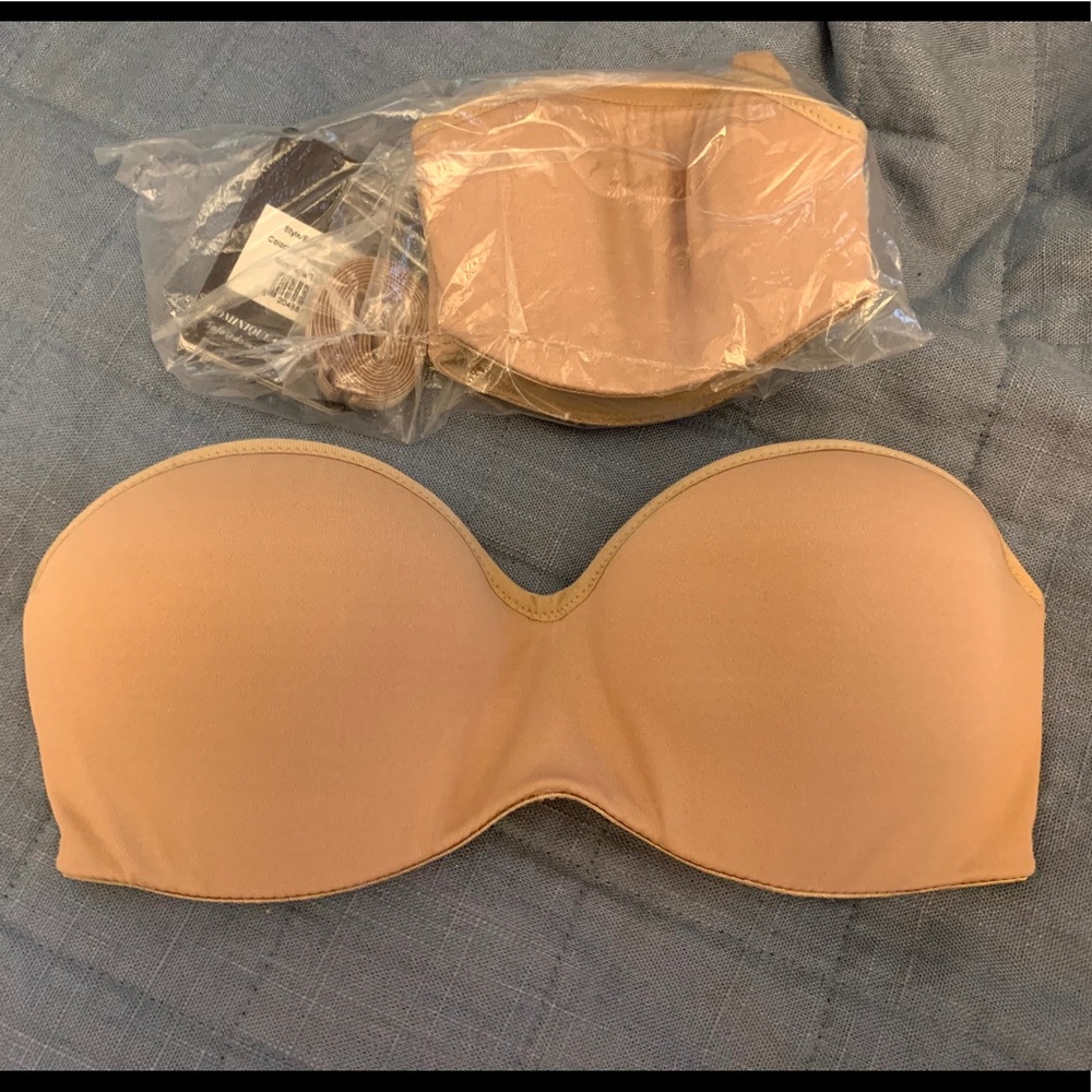 32B Beige Strapless Bra w/ convertible straps